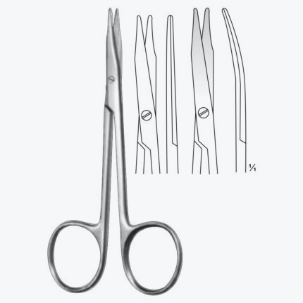 Tenotomy-Stevens Scissors Straight & Curved 11 cm, 4 ¼”
