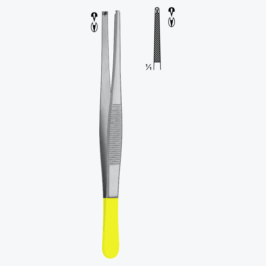 04-850t04-855-min Standard Dressing Forceps T/C - Image 1