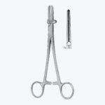 Tubing Clamp with Protector, Cross Serrated