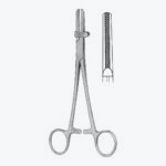 Tubing Clamp with Protector, Cross Serrated - Image 2