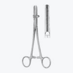 Tubing Clamp with Protector, Cross Serrated - Image 3