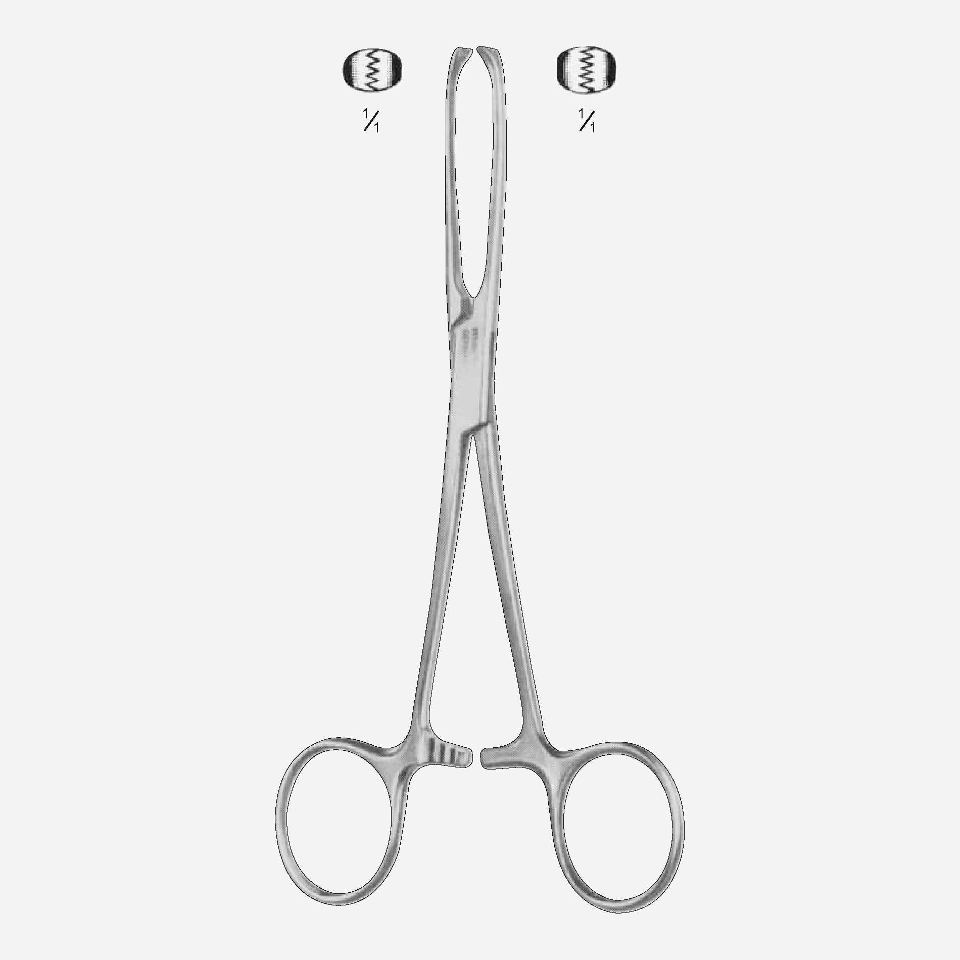 12-1230e12-1232_23_11zon Alllis Tonsil Grasping Forceps - Image 1
