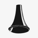 Rosen Black finish, slotted round ends 35 mm