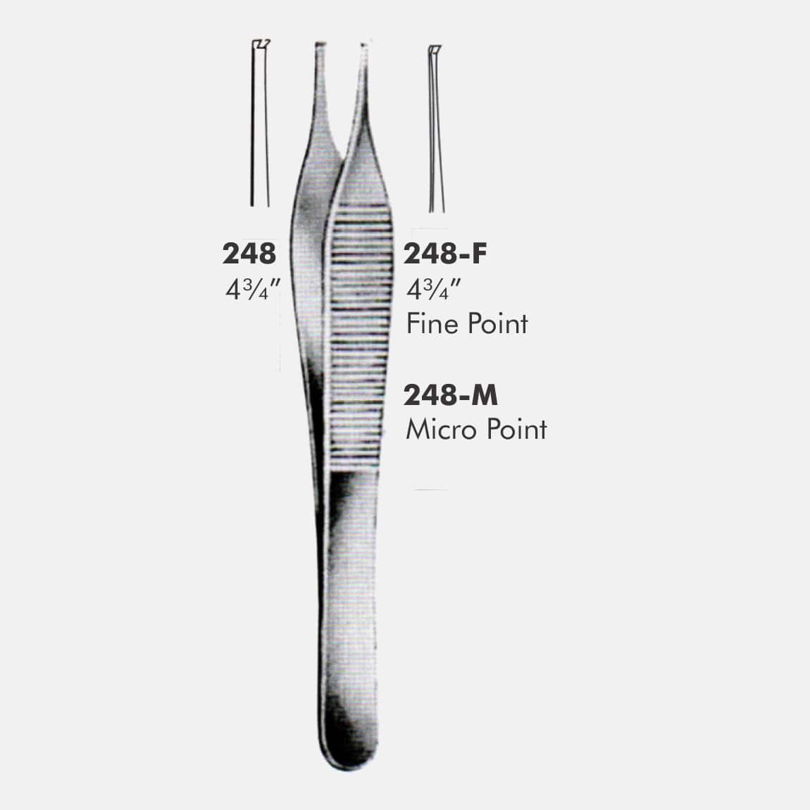 248-248-M-min Adson 1 x 2 teeth - Image 1
